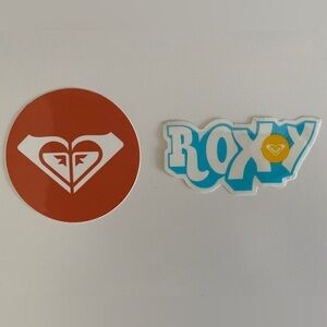 Bundle of 2 ROXY Skate, Surf, Snow Stickers
